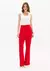 Calça Reta Cintura Alta Texturizada - Santha Moda