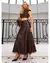 Imagem do Conjunto Marrom de Cropped e Saia Vintage Marrom