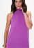Vestido Super Midi Com Gola E Amarração