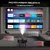 Projetor Portatil 5G Wifi 6, Bluetooth 5.0 e Android 11, Suporte 4K e 720P Nativo, 12,000 Lumens, Projetor Led com 4D/4P e Auto de Correcca na internet