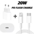 Carregadores Apple iPhone 20w USB c cabo lightning - Jrshopeletronicos