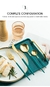 Imagem do Conjunto de talheres de ouro 24 pçs
