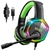 Eksa e1000 jogos fones de ouvido com cancelamento de ruído microfone rgb luz 7.1 surround com fio gaming ps4/pc na internet