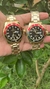 ROLEX Primeira linha a Bateria em aço inoxidável banho 18k, vidro de cristal, resistente  a Agual