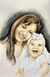 Retrato em aquarela - PESSOAS - 30x40cm na internet