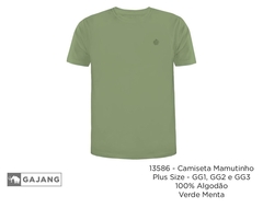 Camisa básica plus size 100% algodão - loja online