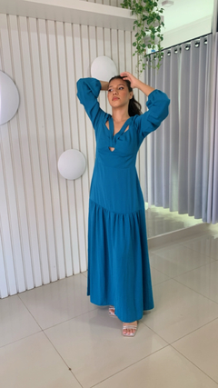 Imagem do Vestido manga longa festa
