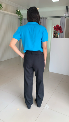 CALÇA RETA DE LINHO