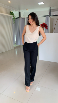 CALÇA RETA DE LINHO - comprar online