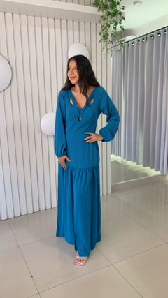 Vestido manga longa festa - comprar online