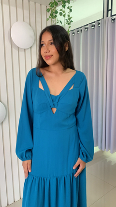 Imagem do Vestido manga longa festa