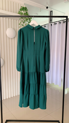 vestido loguete festa verde - lojaliviamodas