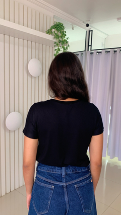 Blusa gola v - loja online