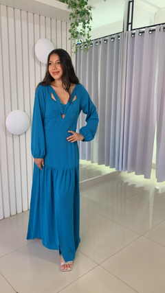 Vestido manga longa festa