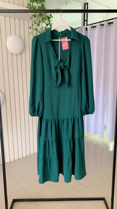 vestido loguete festa verde - loja online
