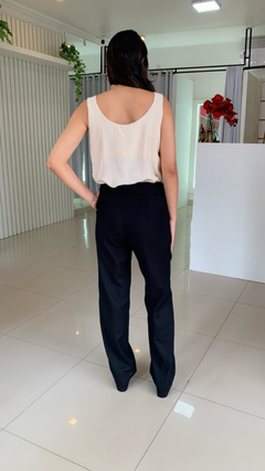 CALÇA RETA DE LINHO