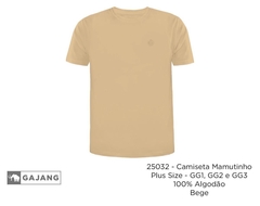 Camisa básica plus size 100% algodão