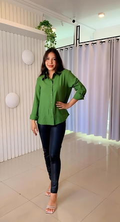 Camisa social verde - comprar online