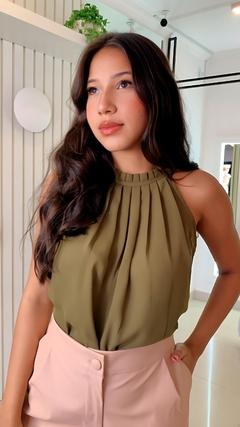 Blusa plissada