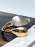 Bracelete gota G ouro e ouro branco folheado