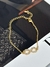 Pulseira infinito dourado