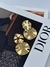 Brinco Hazel duplo matelado dourado - comprar online