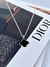 Colar trevo black prata - comprar online