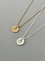 Imagem do Colar medalha letra dourado