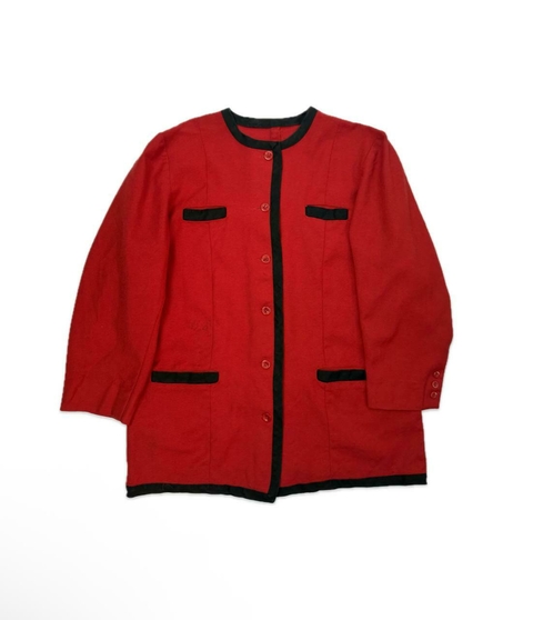 Blazer Vintage crepe de lã anos 80