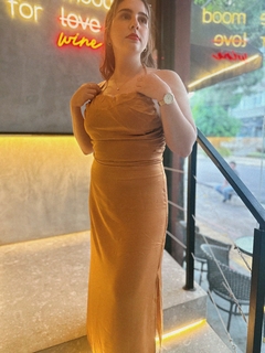 VESTIDO OCEAN DRIVE - CARAMELO na internet