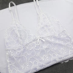 Camisola Sem Bojo Com Renda - Camila Bastos Moda