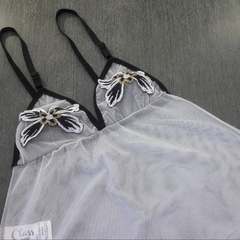 Camisola de Tule com Bordado na internet