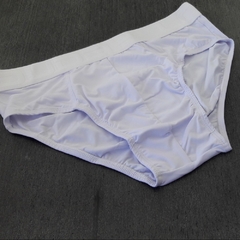 Cueca Slip Microfibra Lisa Elástico Bordado - Camila Bastos Moda
