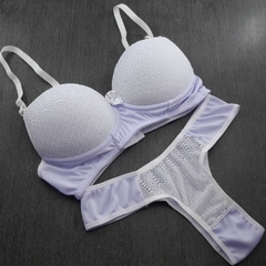 Conjunto com Bojo e Arco em Renda e Tecido