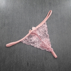 Tanga Fio Sexy em Renda e Laço na internet