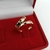 Par Alianças Ouro 18k - 4mm Coração