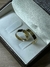 Par de Alianças Ouro 18k Quadrado Coração 4mm - comprar online