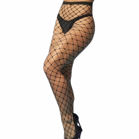 Meia Calça Arrastão - Preta - comprar online