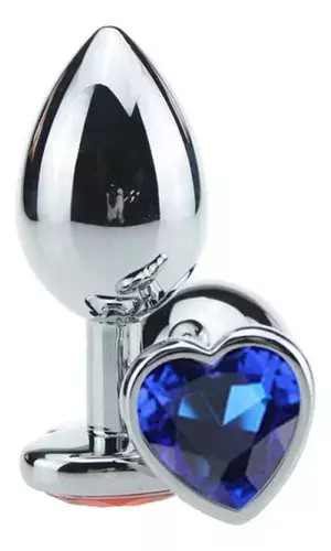 Plug Anal em Aço Inoxidável Pedra Coração - M - comprar online