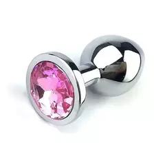 Plug Anal em Aço inoxidável Pedra Redonda - P na internet