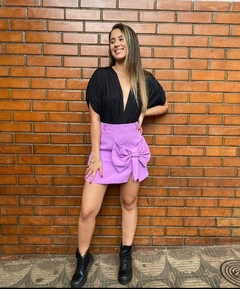 Saia Rosa com Laço