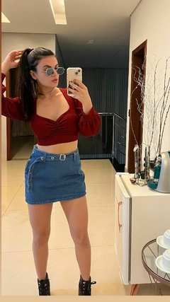 Blusa Manga Longa Com Bojo