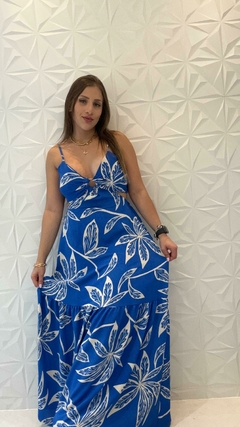Vestido Longo Azul na internet
