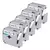 5x Fita Para Rotulador Pt-m95wt Pt-m95bk Mk231 M-231 M-k231 Cor Branco