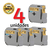 4 Fitas Compatível Etiquetador Brother Pt-70 Pt-80 Pt-90 - Ecom Suprimentos