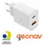 Geonav Carregador Universal Ultra Rápido Duo, 1 X USB-C Power Delivery 20W, 1 X USB Quick Charge 18W, CH20PDQC - Ecom Suprimentos