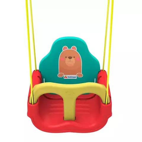 Balanço Infantil Ursinho Com Encosto Regulável até 23Kg Com Cinto de segurança Xalingo