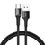 Cabo Baseus Reforçado USB Tipo C Turbo Preto 3A 1M