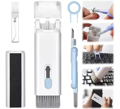 Kit limpeza 7 Em 1 Escova AirPods/teclado/fone Ouvido/celular