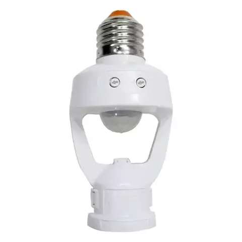 SOQUETE COM SENSOR DE PRESENÇA COM ENCAIXE PARA LÂMPADA E27